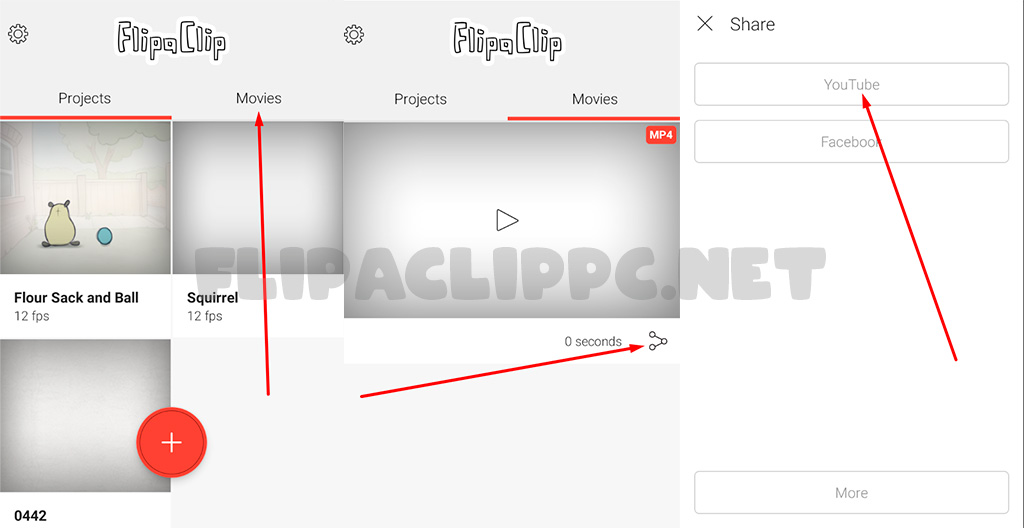 compartir animaciones en FlipaClip